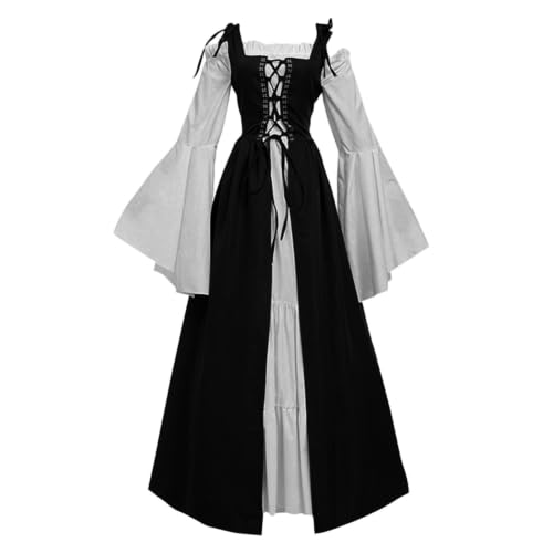 Renaissance Costume Women Medieval Irish Ren Faire Long Sleeve Dress - image 5