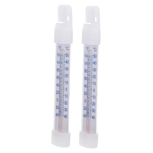 Cabilock 2 Piezas Termómetro para Nevera y Congelador con Sensor Monitor Digital para Cocina y Uso Comercial Medidor de Temperatura para Refrigerador y Enfriador