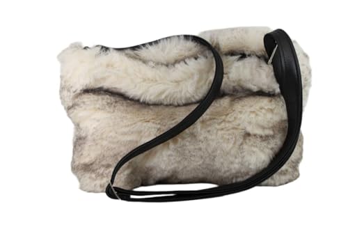 Sac à bandoulière compact LONI en fausse fourrure pour s'habiller chaudement