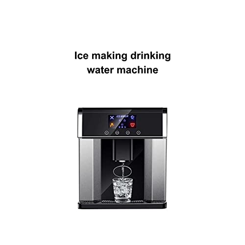Máquina portátil para hacer hielo, dispensador eléctrico de agua y hielo, diseño cilíndrico automático para uso doméstico y tiendas de té con leche miniatura 3