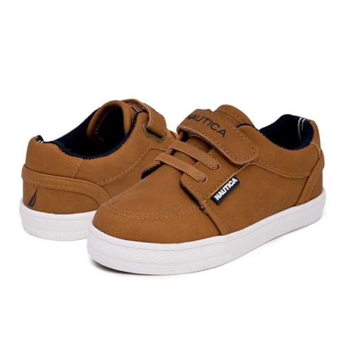 Image of Nautica Kids Adjustable Strap Shoes | Comfortable Casual Sneakers for Boys and Girls, Toddlers & Little Kids