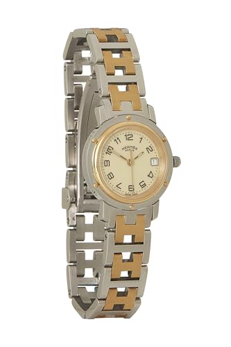 Pre-Loved Stainless Steel & Gold Clipper PM, Gold