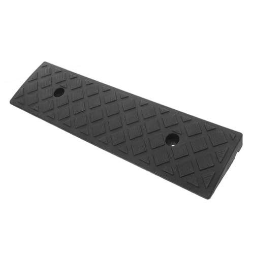 ABOOFAN Estera de Pendiente rampas portatiles para sillas de Ruedas esteras del Paso del Coche palpadores de bordillos para automóviles rampas de bordillo para el plastico Black