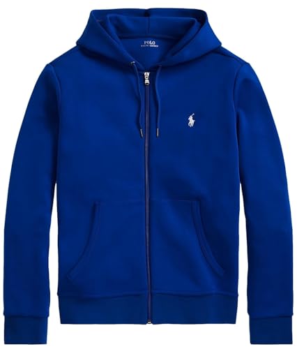 Image of POLO RALPH LAUREN Double Knit Tech Fleece Hoodie - L - RoyalBlue