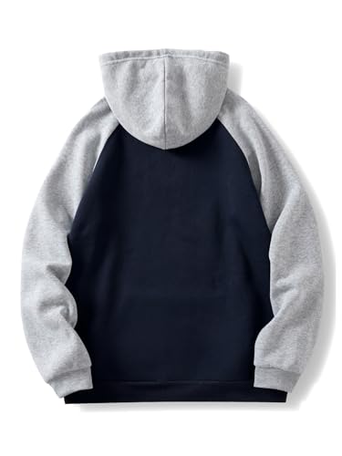 SHENHE Men's Hooded Sweatshirt Graphic Color Block Fleece Athletic Vintage Preppy Hoodie Pullover2