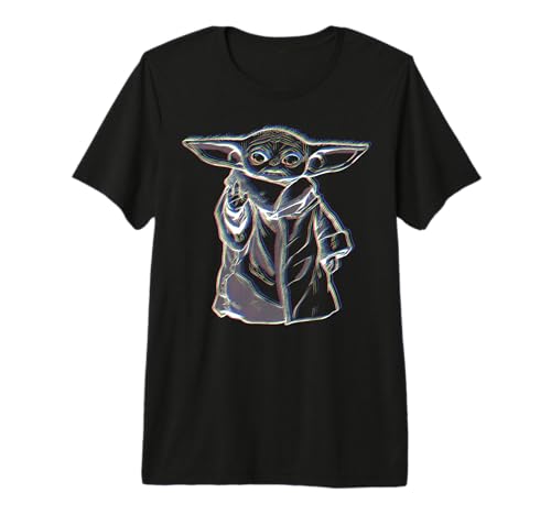 T-shirt Star Wars The Mandalorian vêtement Grogu imprimé original noir