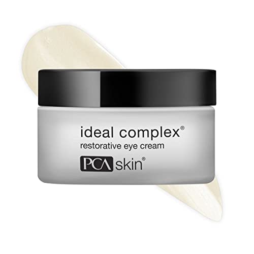 PCA SKIN Ideal Complex Restorative Eye Cream – Anti Aging Brightening Eye Treatment for Dark Circles, Puffiness, Fine Lines & Wrinkles (0.5 oz)