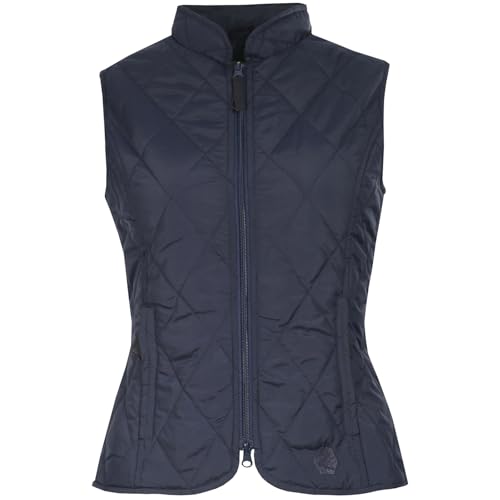 Veste matelassée d'équitation Horze Spirit bleu marine vêtement cavalier femme 36
