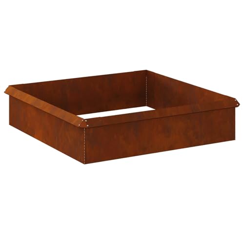 vidaXL Clôtures Anti-limaces 8 pcs Rouillé, Jardin et Terrasse, Barrière en Métal Moderne, Sécurité Durable, Design Séparateur Simple