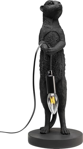 Lampada Da Tavolo Kare Animal Meerkat, Nera, 50 Cm, E14 - 3