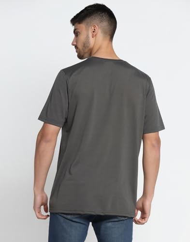 Image of INKKR Men's Solid Regular Fit T-Shirt