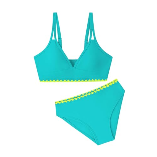 Trajes de baño para niñas con almohadilla de pecho que evitan transparencias en el agua