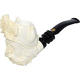 Color: Blanco Art Deco Home Pipa Espuma MAR Cabeza Vikingo Med