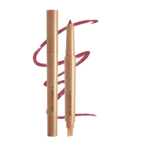 Image of Matte Lip Liner Pencil, Long-Lasting Creamy Formula with Silicone Smudger, Waterproof Non-Staining Crayon for Lip Contouring, Plump Define Sculpting 03#
