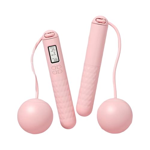 フィットネス縄跳び デジタルカウントジャンプ 滑り止めハンドル付き重み付き 屋内屋外運動用 滑り止めスキップ 男性 女性 子供用 エクササイズ ホームトレーニング