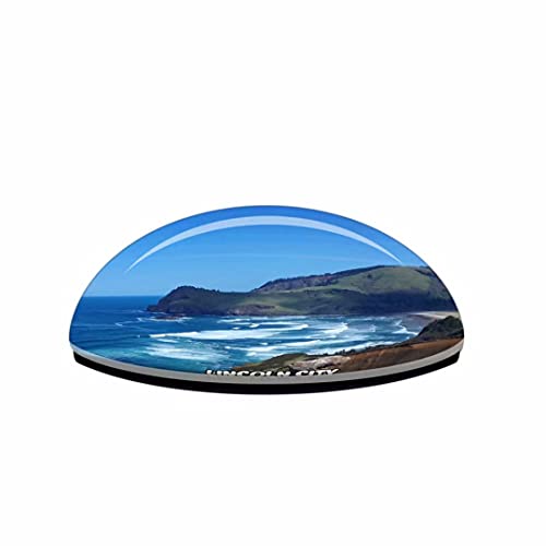 Imán decorativo redondo de cristal pequeño 5 x 5 x 2 cm miniatura 2