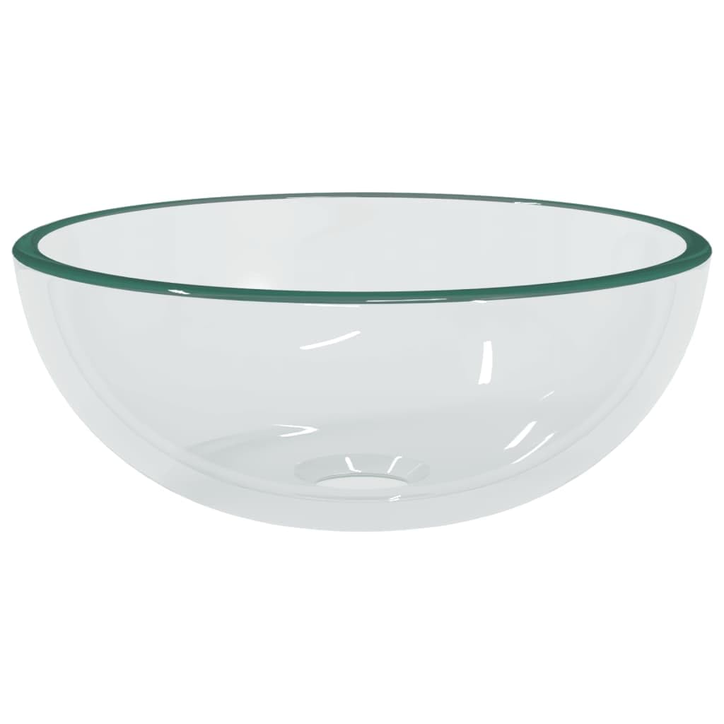 Vidaxl (Transparent, 30 X 12 Cm (Diam. X H)) Basin Tempered Glass Bathroom Sink Basin Multi Colours Multi Sizes