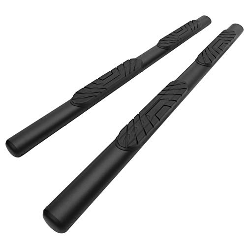 TAC 4” Side Steps Running Boards Compatible with 2022-2023 Ford Maverick (Exclude Hybrid Models) Truck Pickup Oval Texture Black Side Bars Step Rails Nerf Bars Off Road Accessories (2 pcs)