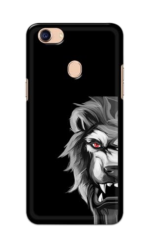 Image of PRINTFIDAA Printed Hard Back Cover Case for Oppo F5 | Oppo F5 Youth | Oppo F5 Plus Back Cover (Angry Lion) -112