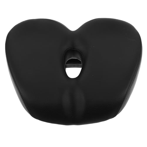 Selle de vélo creuse et respirante noire SOIMISS à double rail