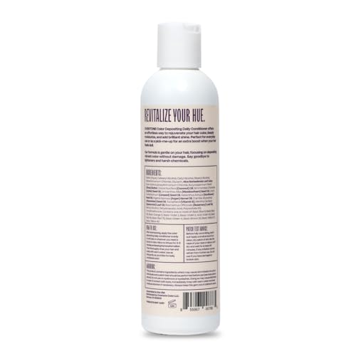 Image of Overtone Daily Color Depositing Conditioner - 8oz Temporary Coloring Conditioner with Shea Butter & Coconut Oil - Refresh Color & Prevent Fading - Vegan & Cruelty-Free, Purple for Brown is Royal Plum