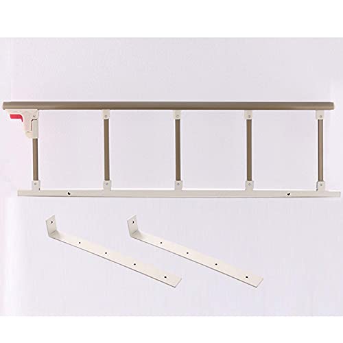 Garde-corps de lit pliable champagne pour sécuriser le couchage senior - 2