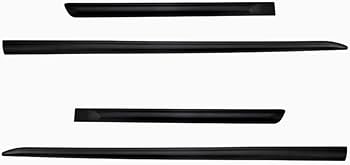 Listelli laterali neri compatibili con Suzuki SX4 II S-Cross di