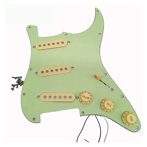 Pickguard pré câblé pour guitare électrique équipé de micro et boutons