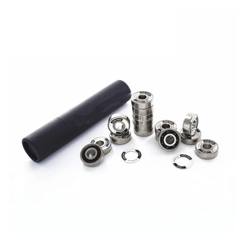 BERWENNY SUOFEILAIMU 608RS Si3N4 Black Ceramic Speed Skating Bearing 608 Inline Speed Skates Bearing 7-Beads High Speed Race Bearings