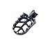 KZLM Motorcycle Foot Pegs CNC Foot Pedals Rest Compatible for KLR650 KLR 650 1987-2018 2021-2024 Vstrom 650 1000 Black