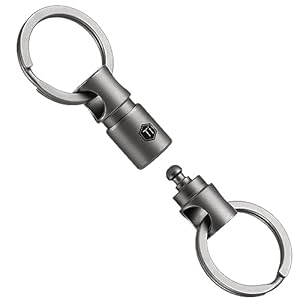 KeyUnity KA24 Doppelendiger Schlüsselring-Karabiner