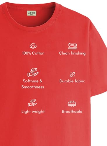 Image of ADRO Printed Tshirt for Men | Cotton Printed T-Shirt | Regular Fit Casual Mens T-Shirts | Premium Summer Tshirts