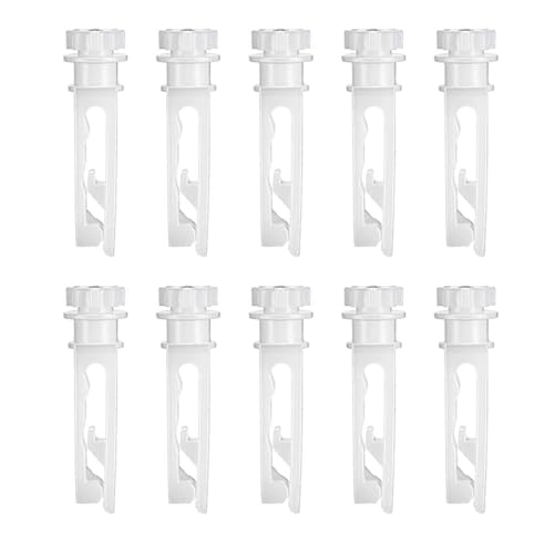 10Pieces Vertical Blind Stem White Carriers Clip For Home And Office Window
