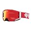 Matte White / Hd Smoke With Red Spectra Mirror Hd Clear