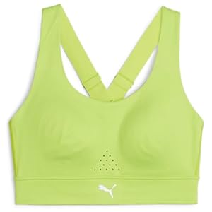 Puma Womens Pwrbreathe Run Sports Bra Running Casual Breathable – Green – Size L