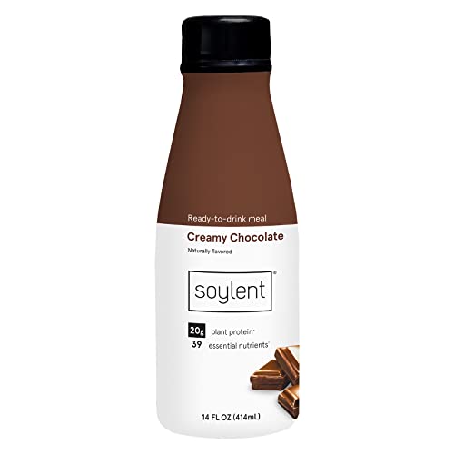 Soylent Creamy Chocolate Plant Protein Meal Replacement Shake, 14 Fl Oz, Single Bottle #TOP30