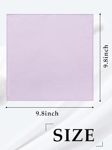 Image of Luckyvestir Pocket Squares for Men Solid Color Cotton Pocket Square Mens Handkerchief for Dinner Church Wedding