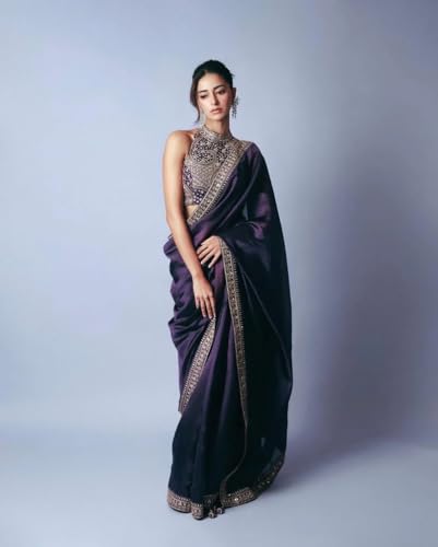 Image of Women's Kanjivaram Soft Lichi Silk Saree Beautiful Jacquard Rich Pallu Design Work Zari With Blouse Piece