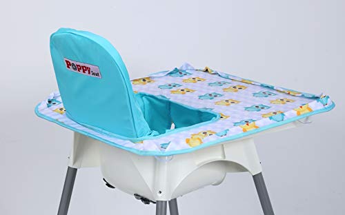 Housse de chaise haute Coquelicot rembourrée et confortable pour bébé et jeune enfant