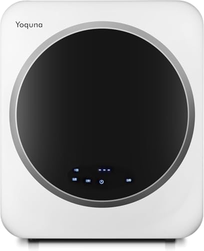 （21:09時点） Yoquna 衣類乾燥機 3kg 【SNS1000万再生突破】 moondry UV照射 除菌機能 小型 自動モード タイマー 洋服 布団 除湿 梅雨 湿気 家庭用 一人暮らし チャイルドロック 省エネ 節電 操作簡単 乾燥機 衣類乾燥機 扉にタッチで操作 (ホワイト)