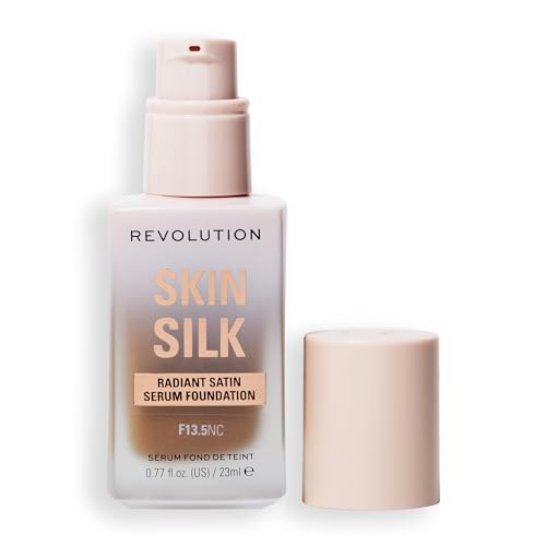 Image of Revolution Skin Silk Radiant Satin Serum Foundation, F13.5NC Tan-Dark
