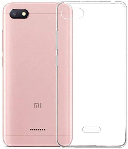 Image of Case Creation New Redmi 6A Premium Imported 0.3mm Crystal Clear Totu Silicone Transparent Flexible Soft Corner Protection with TPU Slim Back Case Color Variation Cover for Mi Redmi 6A