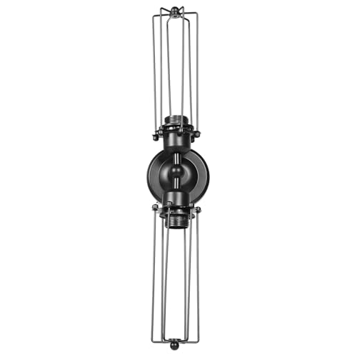 Iluminación de pasillo con lámpara industrial retro HOMSFOU doble luz