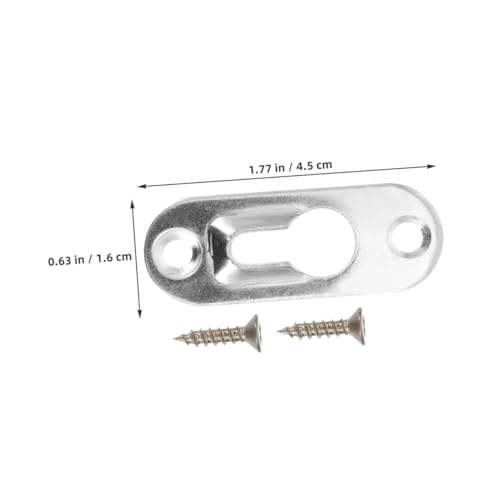 Image of DOITOOL Invisible Picture Frame Hooks Metal Backing Clips for Decorative Frames Wall Hooks Picture Hangers Clips Screws Metal Backing Hardware Screws Easy Installation Hanging Kit for