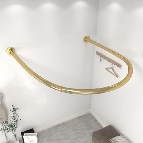 GJMSSMY Barra divisoria de ambientes en Forma de U para Cortinas - Riel de Soporte metálico para privacidad, Separador de Espacios montado en la Pared para salón de Belleza, SPA, Dormitorio, Probado