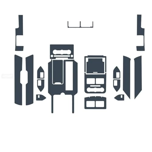 Film console centrale Range Rover 2013-2017 anti-rayure en TPU transparent