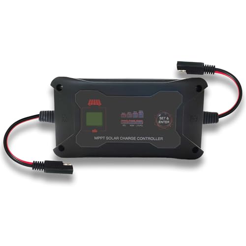 Regulador de Carga Solar 20A MPPT con Pantalla LCD para Control de Batería LiFePO4