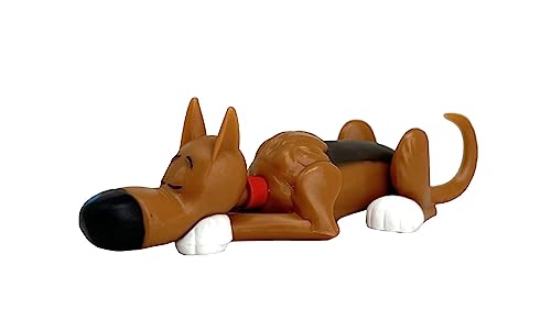 Plastoy Lucky Luke Figurine Rantanplan couché - Plastique - 2 cm