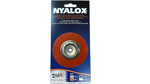 Dico 541-777-3 Nyalox Wheel Brush 3-Inch Orange 120 Grit