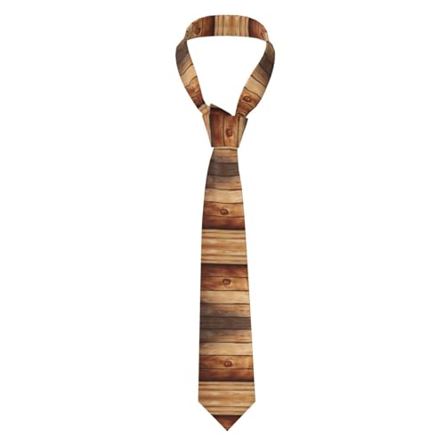 DUOTAOXX Cravate pour homme en bois marron avec imprimé classique extra longue et décontractée 145 cm, Bois marron, taille unique – vue 8